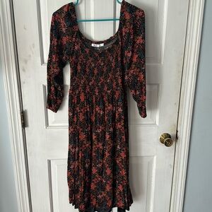 DR2 long sleeve midi dress